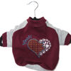 Picture of Dog Long Sleeves T-shirt - Heart - Small