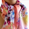 Image sur Foulard Mode - Floraison pêche