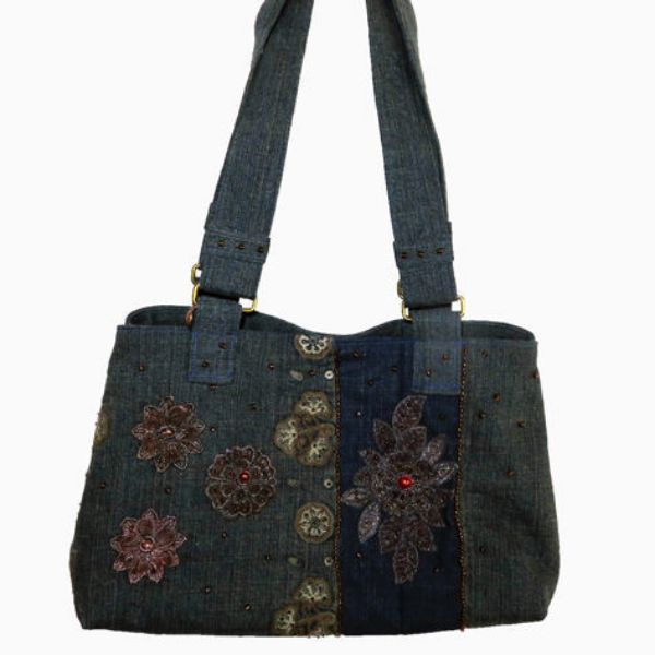 Image sur Sac à main - Jeans Brodé