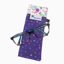 Image de Étui à lunettes - Pois Violet