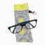 Image de Étui à lunettes - Fleurs Jaune/Gris