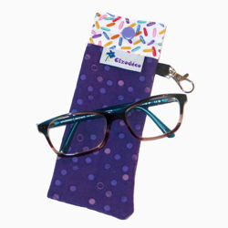 Image de Étui à lunettes - Pois Violet Bonbons