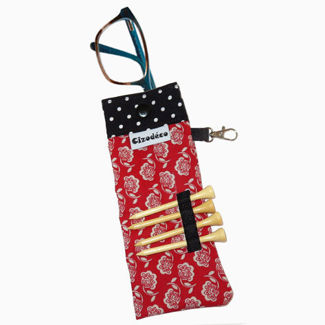 Picture of TEE Eyeglass Case - Floral Red Dots