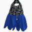 Image de Robe Canine - Floral noir/Bleu Royal