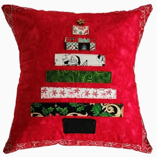 Image sur Coussin 16" - Arbre de Noël 2en1