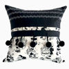 Picture of 16" Throw pillow case - Santa pompoms 2in1