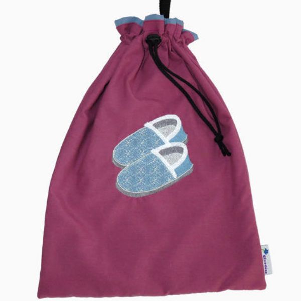 Image sur Sac à pantoufles - Rose/Bleu