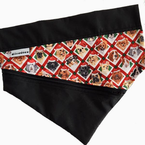 Picture of Santa Dog Bandana - Zipper