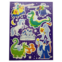 Picture of 1990's Sandylion Glow in the dark Stickers - Medieval