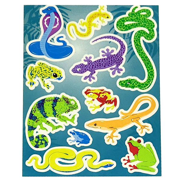 Image sur Années 1990 - Étiquettes Phosphorescentes - Lézards et serpents