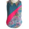 Image sur Bavoir Mode Ajustable - Sarcelle floral abstrait