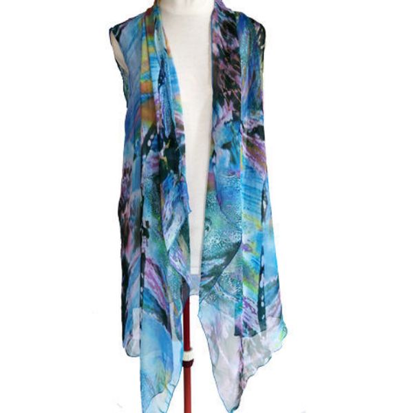 Image sur Cardigan Funky Turquoise