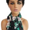 Image sur Foulard Mode - Floral sur noir