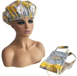 Image de Ensemble Joli-Dos - Gris/jaune floral Coquillage