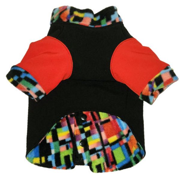 Image sur Manteau d'hiver canin - Coquille/Polaire Multi (SB-Moyen)