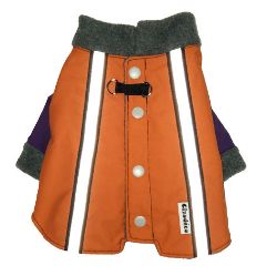 Image de Manteau d'hiver canin - Nylon Dobby/Polaire Charbon (SB-Petit)
