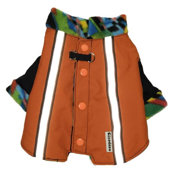 Image sur Manteau d'hiver canin - Nylon Dobby/Polaire Multi (SB-Petit)