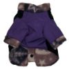 Image sur Manteau d'hiver canin - Nylon Dobby/Polaire Violet GEO (SB-Petit)